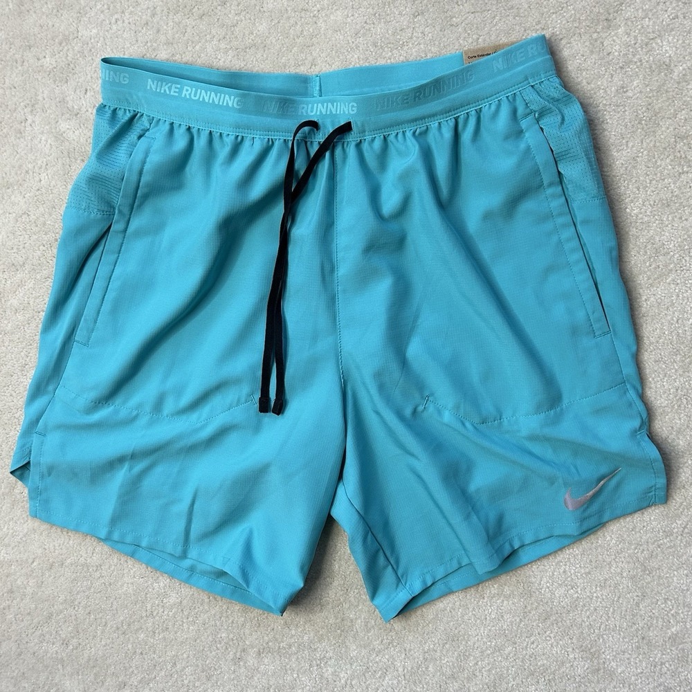 Nike Stride Dri-Fit 7" Running Shorts Mens Small Brief Lined DM4759-345 Pockets